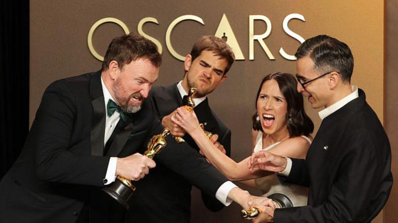'It's a tie, I'm not joking' - unusual Oscars moment sees two films share award