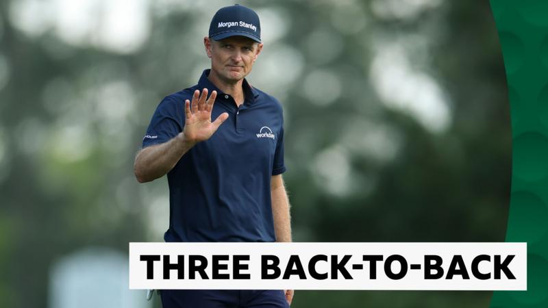 Trio of birdies send Rose to the top of the leaderboard