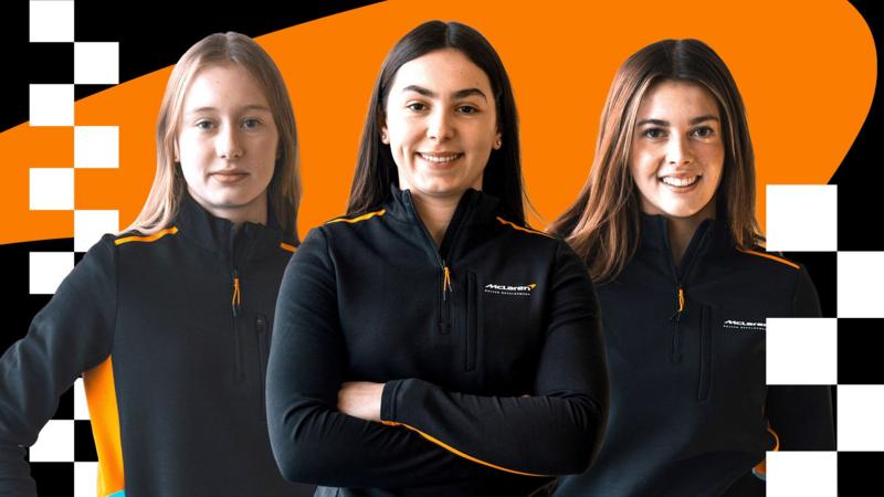 Meet the three Ellas racing through McLaren's F1 ranks