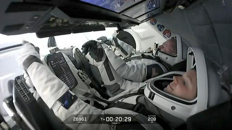 Watch: SpaceX and Nasa launch crew headed to the ISS