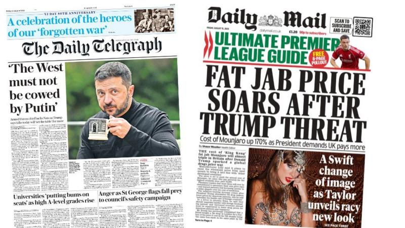The Papers: Putin 'ready to make deal' and VJ Day 80 years on