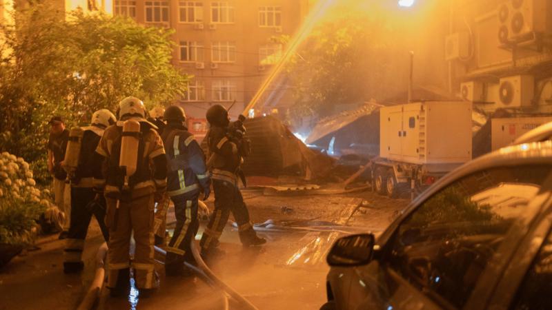 At least one killed in major airstrikes on Kyiv