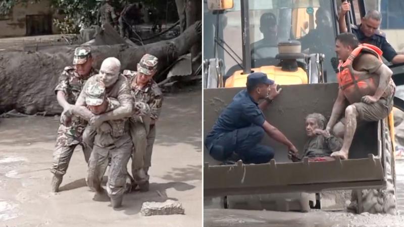 People pulled from mud in Nepal amid rescue operations