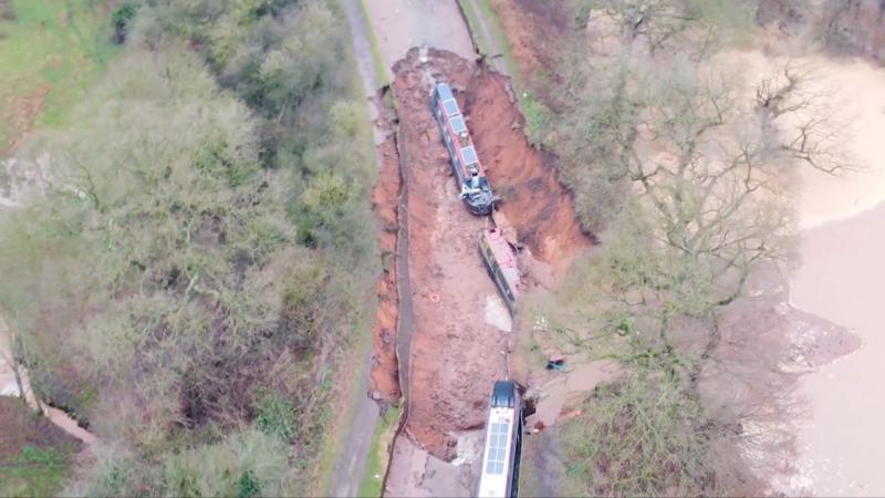 Watch: Dramatic aerial footage shows scale of damage
