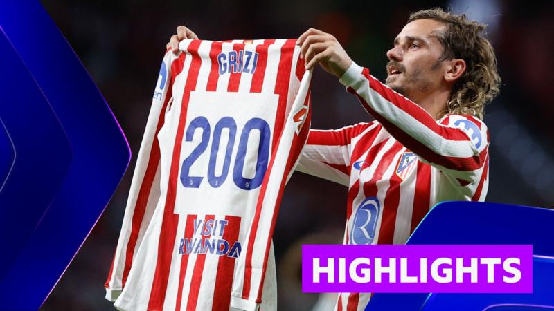 Griezmann Scores 200th Goal in Atletico's Thrashing of Frankfurt