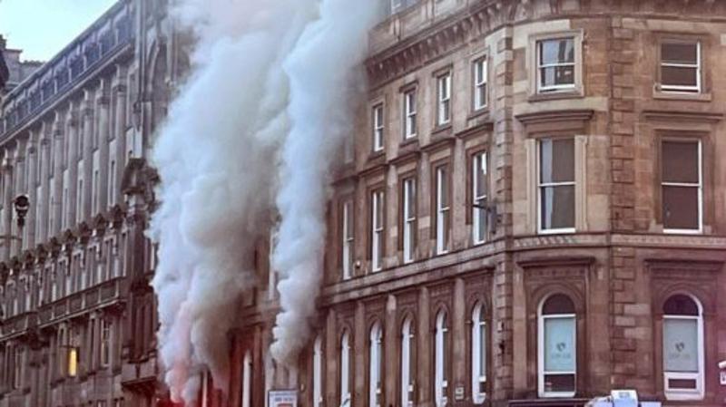 Vape shop fire causes major disruption at Glasgow Central Station