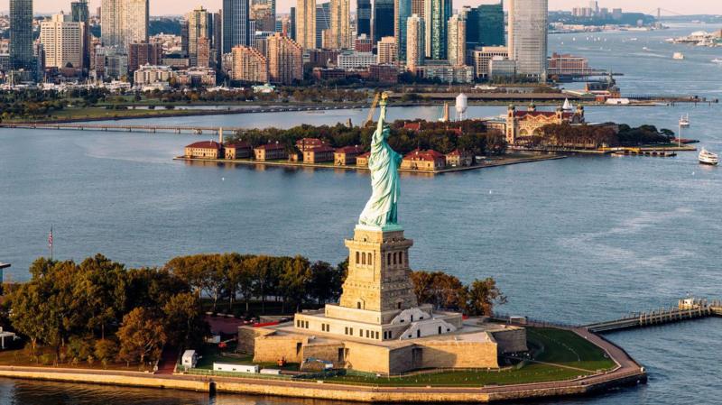 Man arrested after boat capsizes near Statue of Liberty killing woman and infant