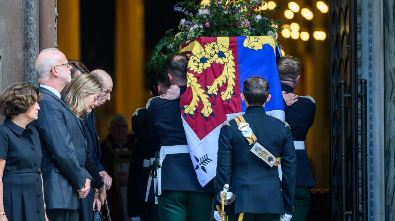 Duchess of Kent's coffin brought to cathedral ahead of funeral