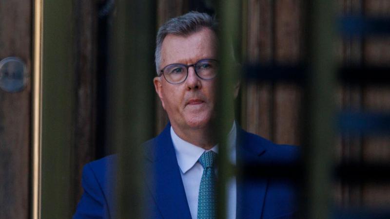 Donaldson's first night in prison as downfall shakes NI politics