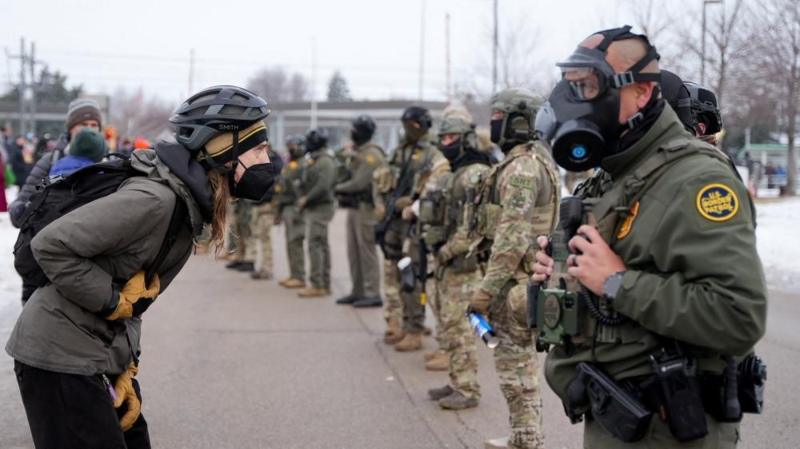 Two starkly opposed Americas laid bare by deadly ICE shooting