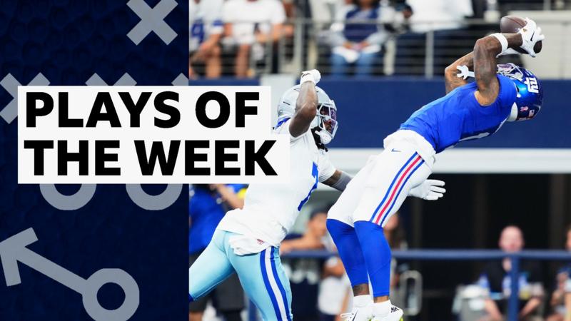 Giants' Nabers stars in NFL plays of the week