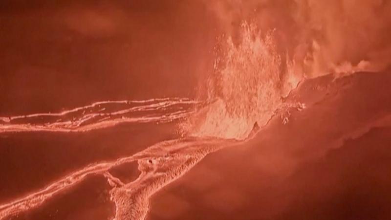 Watch: Fountains of lava shoot into the air as Kilauea erupts