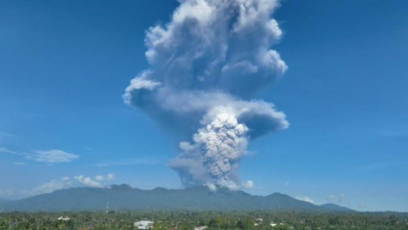 Three dead after volcano erupts on Indonesian island