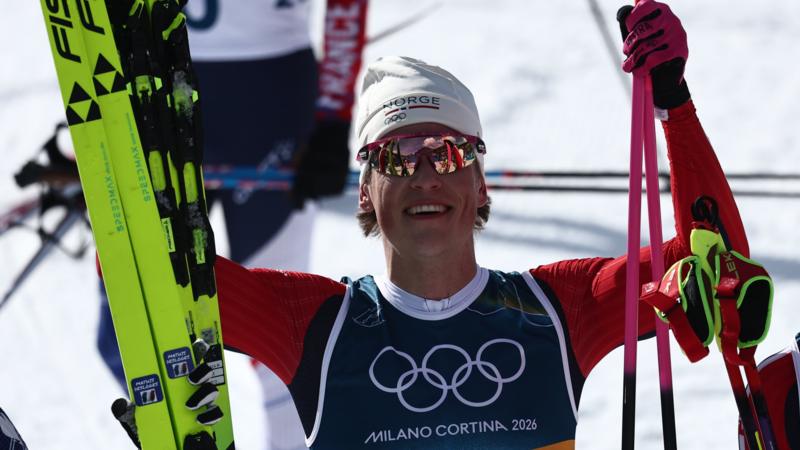 Norway's Klaebo wins first of potential six golds at Games