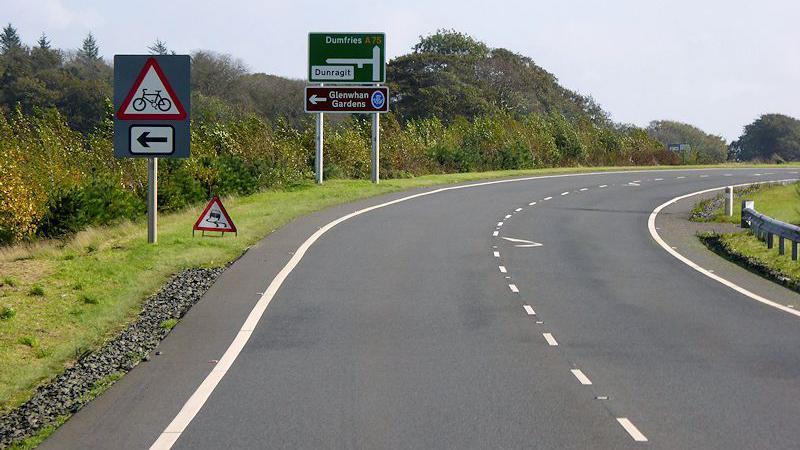 A75 near Dunragit