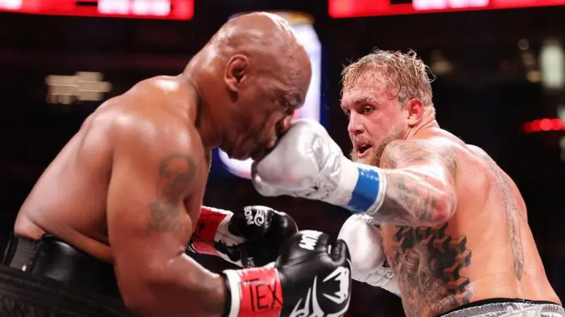 Jake Paul beats MikeTyson, 58, on points in drab contest