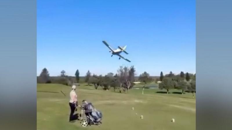 Watch: Plane makes emergency landing on Australian golf course
