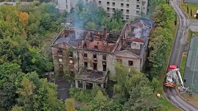 Girl, 14, arrested over manor house fire