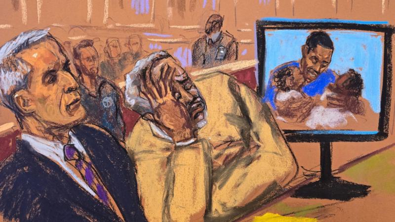 Moment Sean 'Diddy' Combs learned his fate after tearful day in court