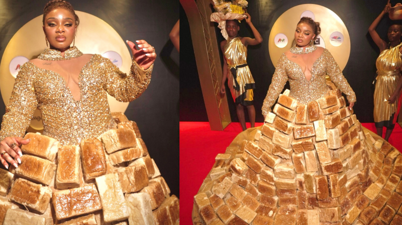 Bread dresses and gowns inspired by cathedrals at Nigeria fashion spectacle