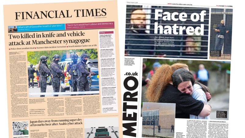 The Papers: 'Knife and vehicle attack' and 'Face of hatred'