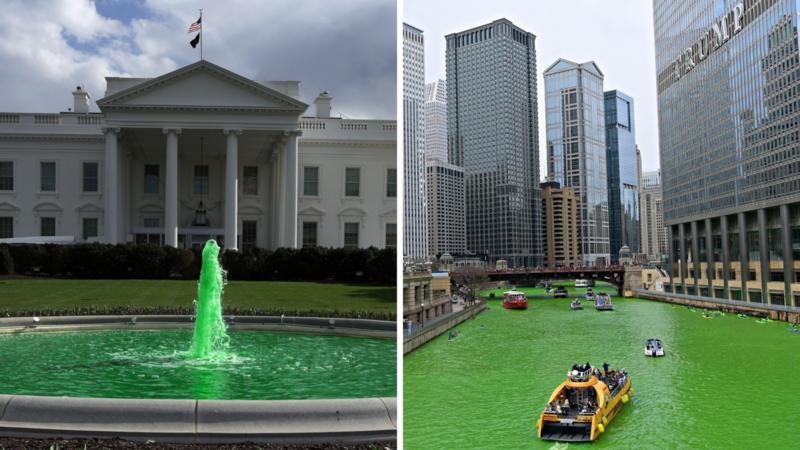 Parades, rivers and the White House fountain: US celebrates St Patrick's Day