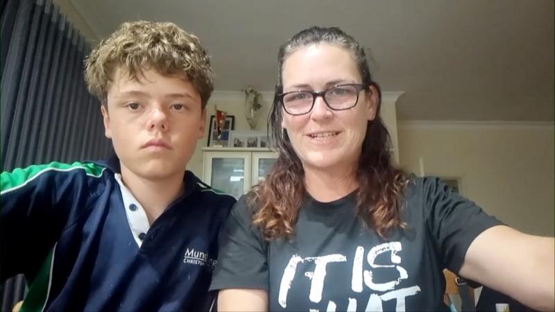 'I don't think I am a hero': Boy, 13, describes 'superhuman' swim to save family