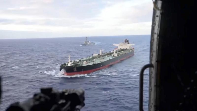 US boards tanker in Indian Ocean it 'tracked and hunted' from Caribbean