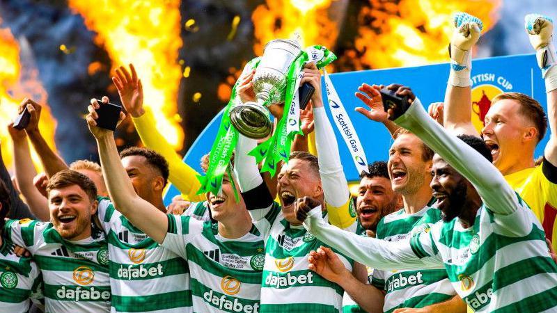 Celtic will defend their title after dramatically pipping Hearts to glory last season