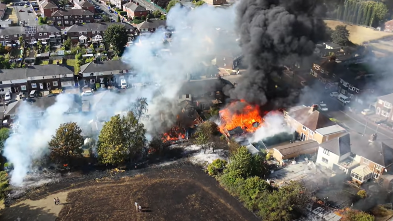 Multiple fires destroy homes and cause devastation in West Midlands