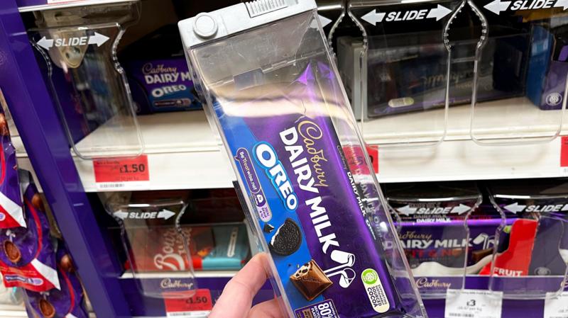 Chocolate kept in anti-theft boxes as retailers warn it's being stolen to order