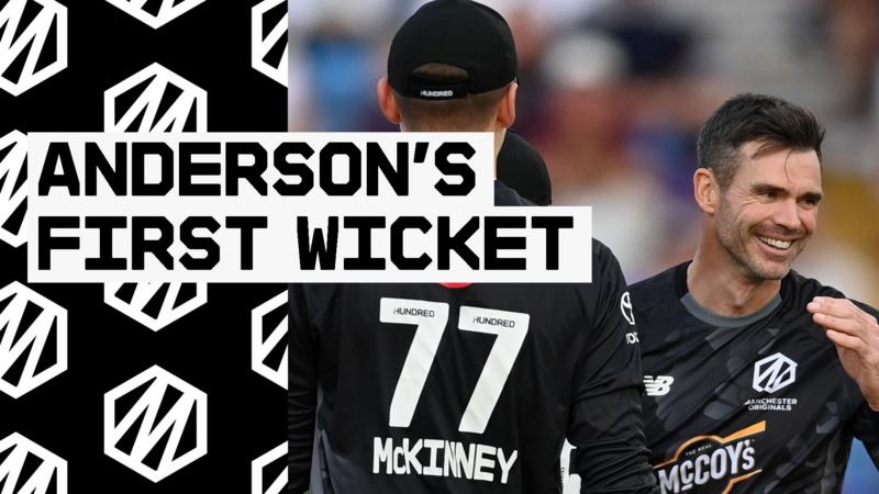'A big smile for Jimmy!' - Anderson takes first Hundred wicket