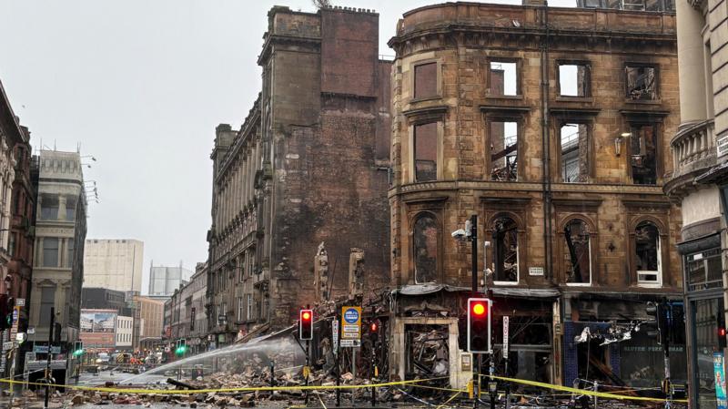 Construction on fire site by Glasgow Central Station might not start for several years