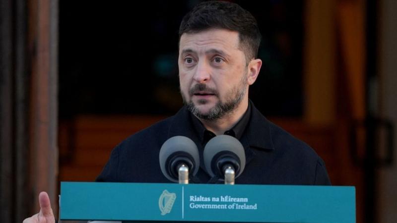 Irish police investigating drone activity during Zelensky visit