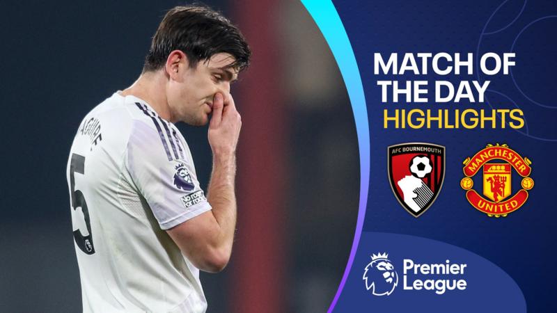 Maguire sent off as Bournemouth fight back to draw with Man Utd