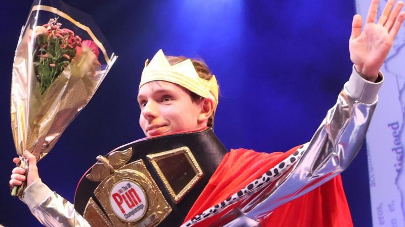 Student beats seven other comedians to be crowned UK's pun champion
