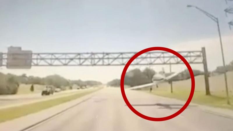 Watch: Small plane makes emergency landing on Florida highway