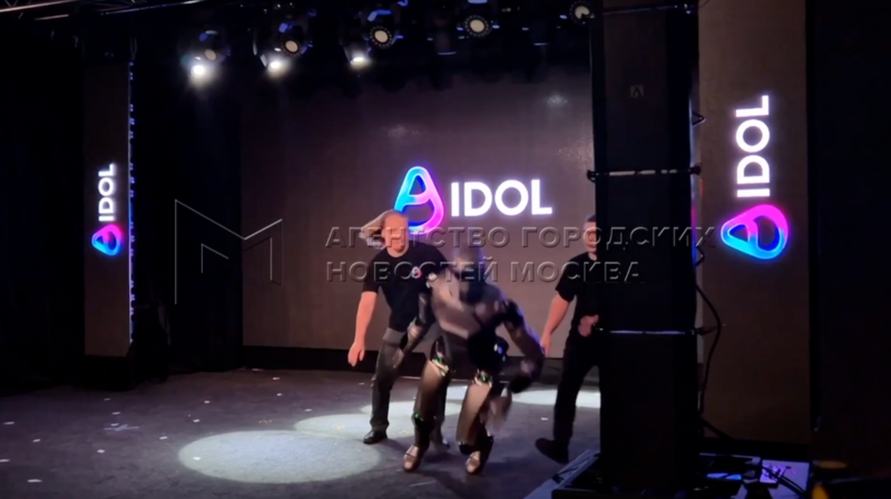 Russia's AI robot falls seconds after being unveiled