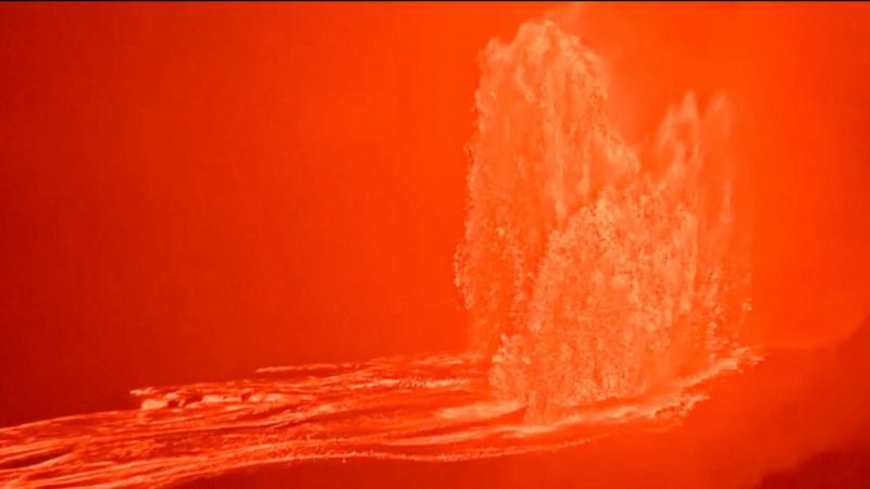 Watch: Hawaii's Kīlauea volcano sends lava fountains 1,400ft into the air