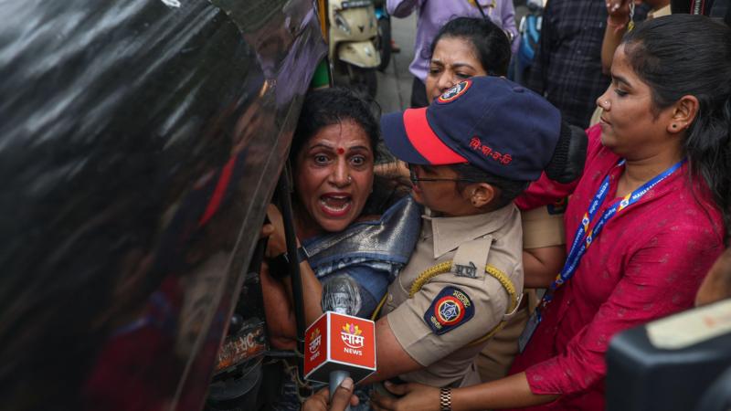 Row over language turns violent in India's richest state