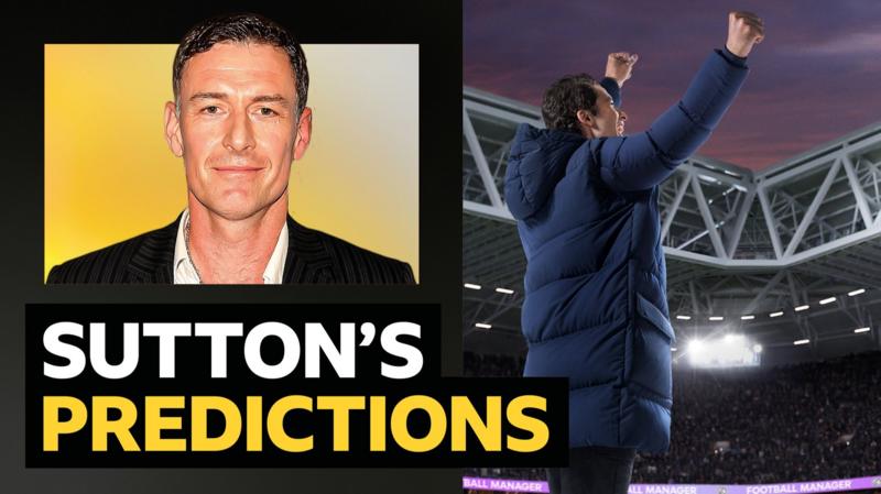 Sutton's predictions v Football Manager, the game