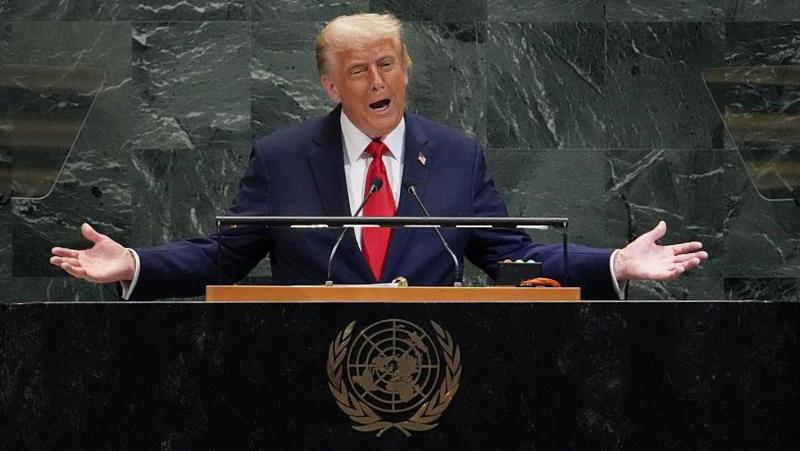 Trump criticises countries' migration and climate policies in scathing UN speech