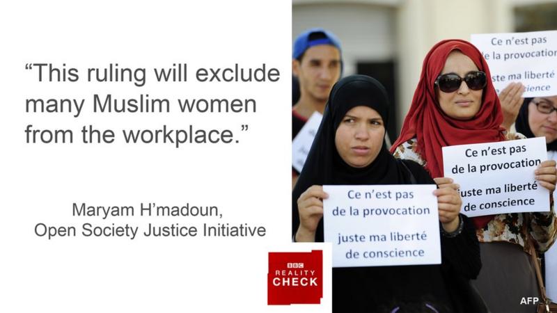 Reality Check Did Eu Court Ban Islamic Headscarf At Work Bbc News 7573