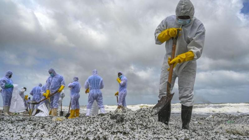 BBC uncovers lasting toxic legacy of cargo ship disaster off Sri Lanka