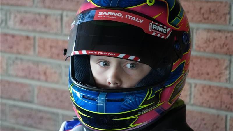 Under the helmet, Josh dreams of making it to the top and driving in Formula 1