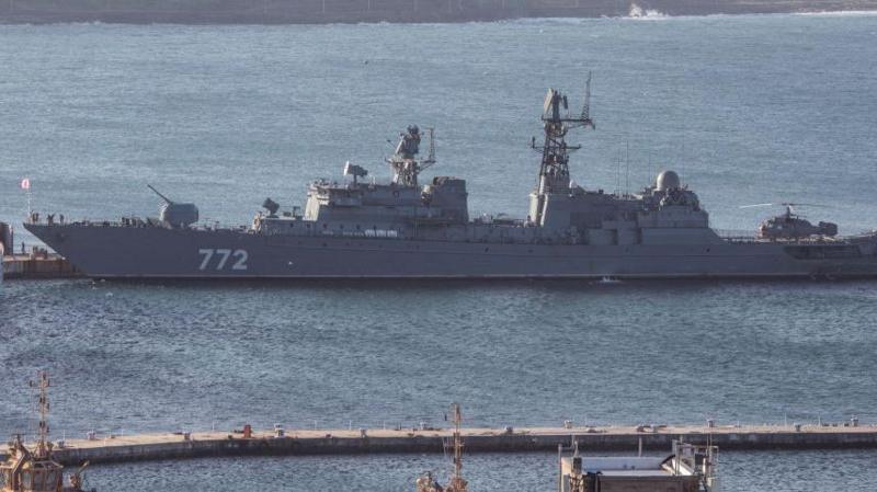 Russian warship carried out firing exercise off Plymouth coast