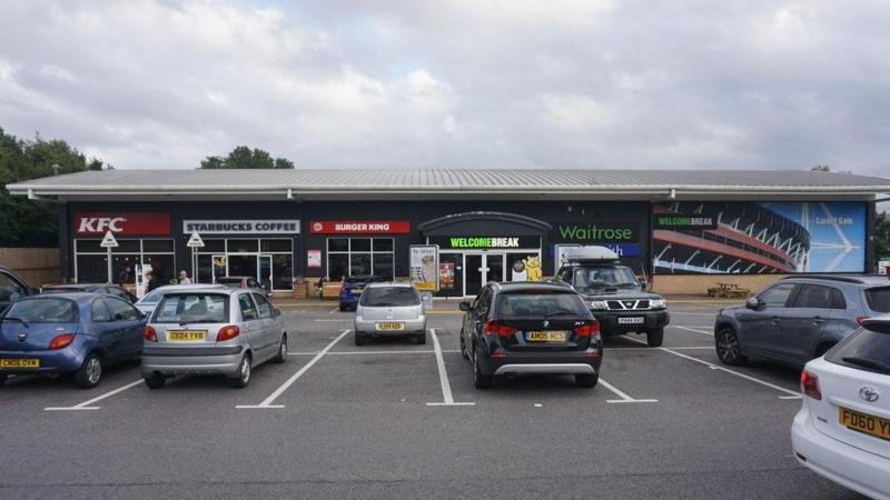 Eight-year-old among three injured after car crashes at M4 service station