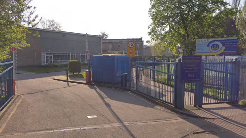 Two boys stabbed in north London school