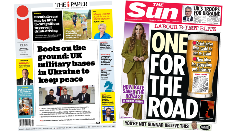 The Papers: 'Boots on the ground' and 'one for the road'