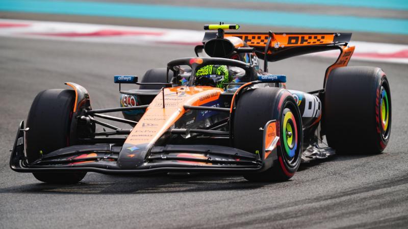 Norris just edges Verstappen in Abu Dhabi practice
